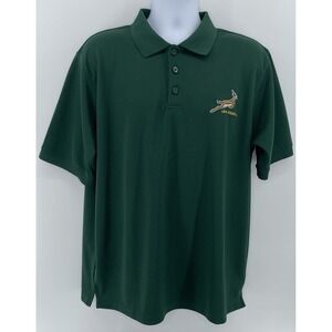 South African Rugby Springboks Men XL Green Polo